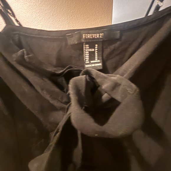 Forever 21 Black Tie-Front Dress - Picture 4 of 4